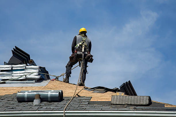 Professional Roofing technician working in Tenants Harbor, ME